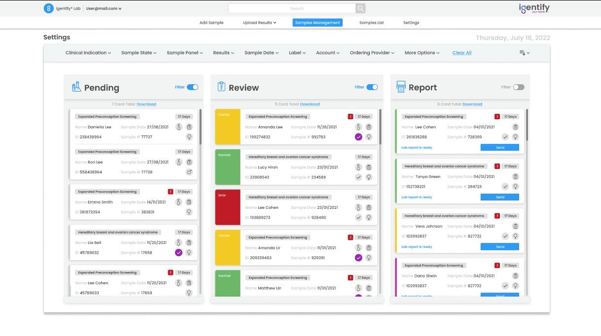 Clinical records being read and validated on screen